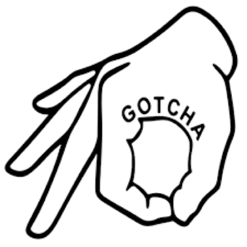 Gotcha sticker